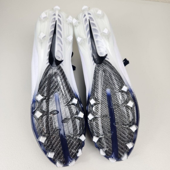 Nike Vapor Untouchable Pro TD 3 White Navy Football Cleats AO3021-102 Size 13.5 - Picture 4 of 6